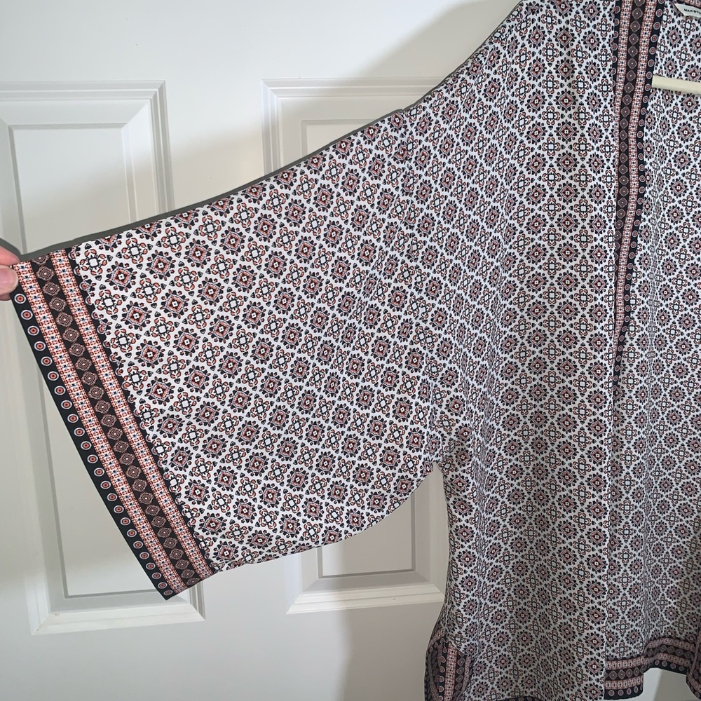 Max Studio Geometric Patterned Kimono Cardigan - image 6